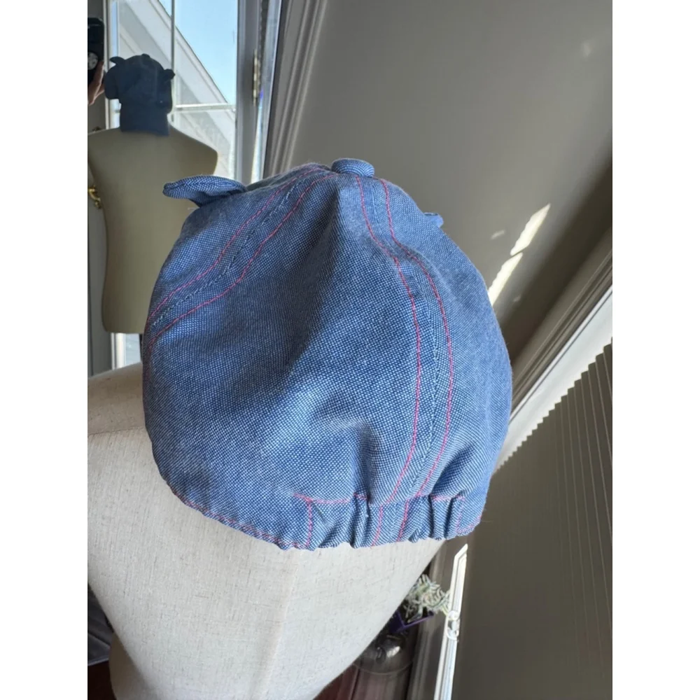 Target | Chambray Blue with Pink Stitching Bear Ears Baseball Cap | 2T-5T
